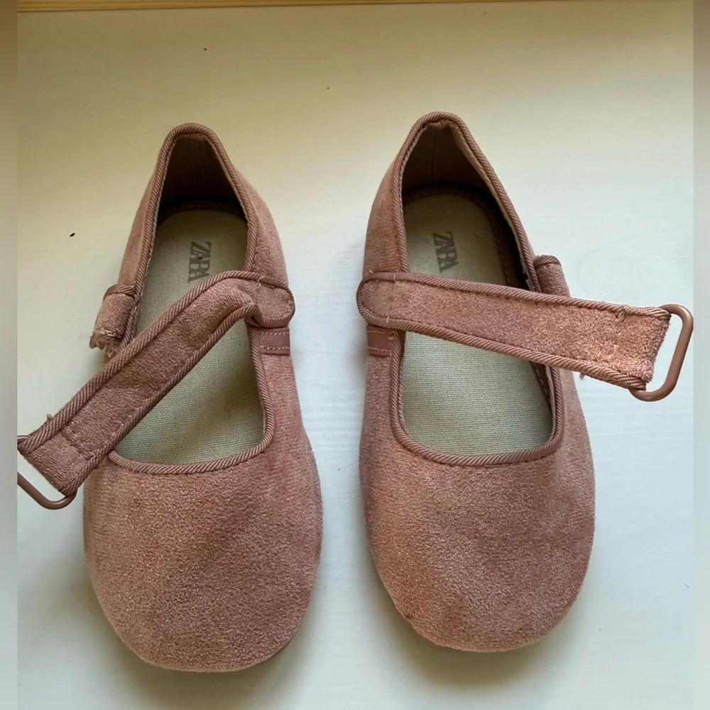 Zara Kids Dusty Rose Mary Jane Shoes with Strap Size 22 ( US 6.5) Toddler Girls